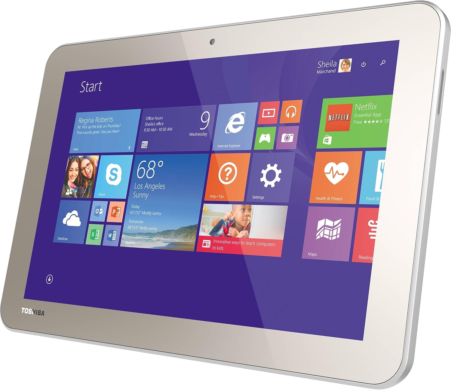 Original Toshiba tablet - Full Windows - 10-point touch screen - Suitable for work and study.