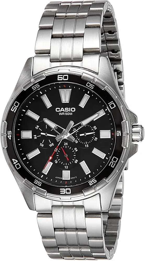 Casio men's watch model MTD-300D-1AVDF with a modern and elegant design.