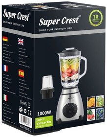 Powerful blender with 1000 watts of Super Crest to prepare juices easily.